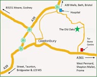 click to view map and directions to the old oaks touring caravan park and campsite